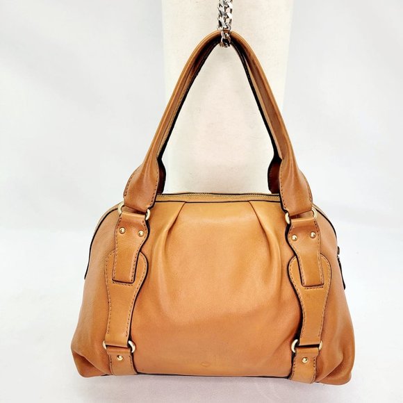 Michael Kors Handbags - VINTAGE MICHAEL KORS Lattington Large Satchel - Carmel